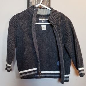 Oshkosh boys zip up sweater